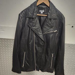 DKNY Supple lamb biker classic men's large